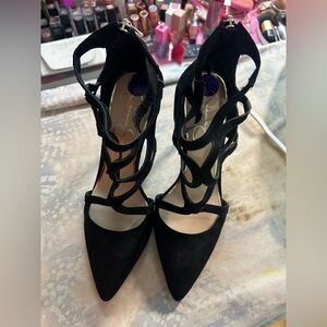 Jessica Simpson Black Strappy Heels